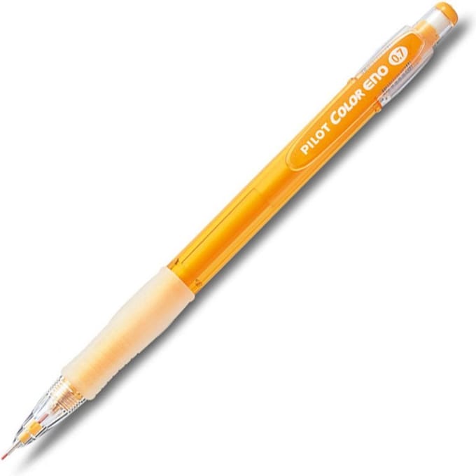 Pilot Color Eno Vulpotlood 0.7mm – Oranje, Inclusief 2 Vullingen.