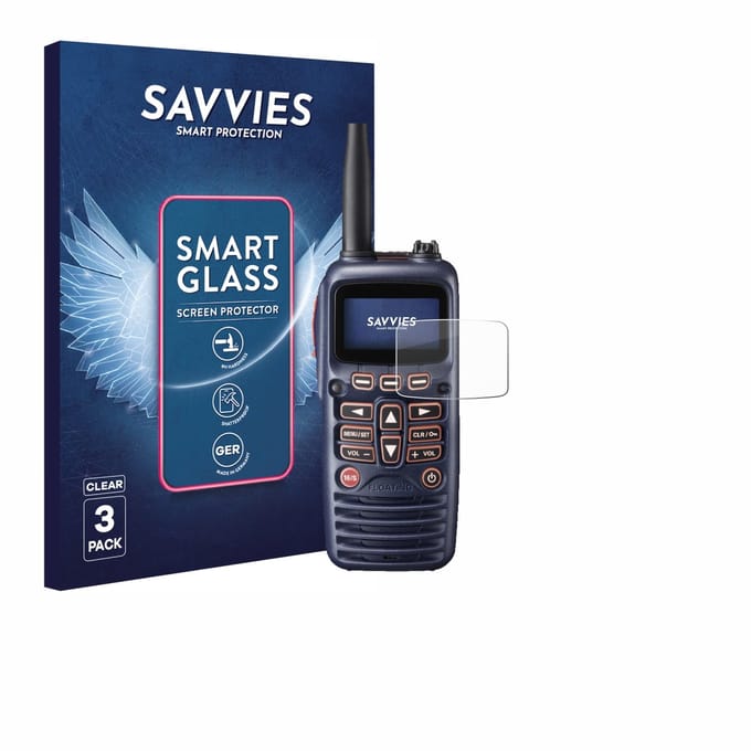 3 Stuks Savvies Screenprotector - geschikt voor Standard Horizon HX320E - beschermfolie glas transparant