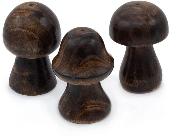 Set of 3 Mini Incense Mushrooms (8cm 7cm 6.5cm)