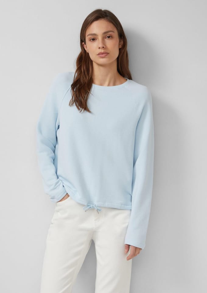 Dames sweat met relaxed fit en print voor- en achterkant s.Oliver