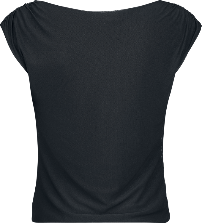 R.E.D. by EMP Top - Double Layer Top - S - voor Vrouwen - zwart