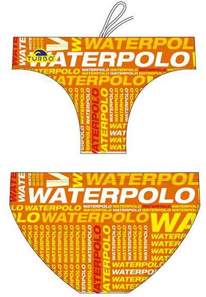 Turbo Text Zwemslip Oranje XL Man