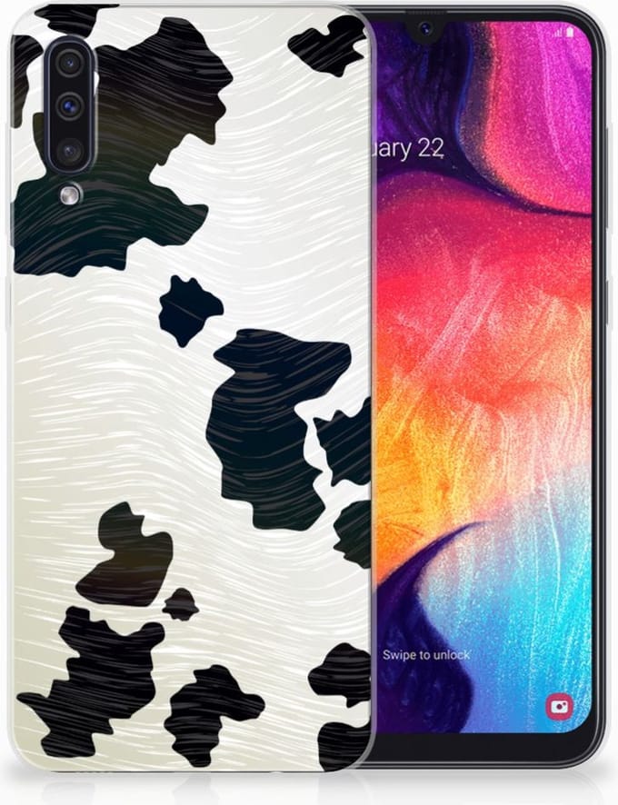 Samsung Galaxy A50 TPU Hoesje Koeienvlekken