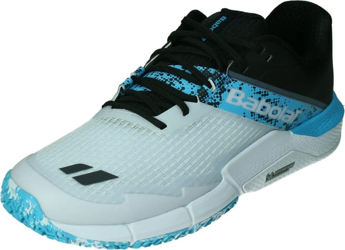 Babolat Movea 2 Padel Schoen Heren-Wit,Lichtblauw