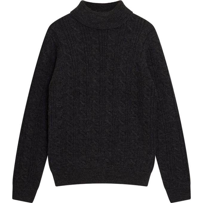 French Connection Roll Cable Charcoal Mel Taglia: M | Dolcevita Outlet | Uomo | Nero