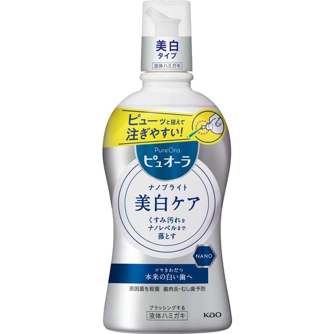 Kao - PureOra Medicinal Nano Bright Liquid Toothpaste 400ml