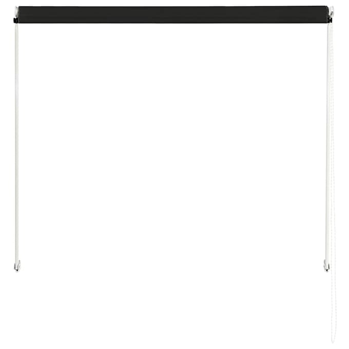 vidaXL - Luifel - uittrekbaar - 150x150 - cm - antraciet