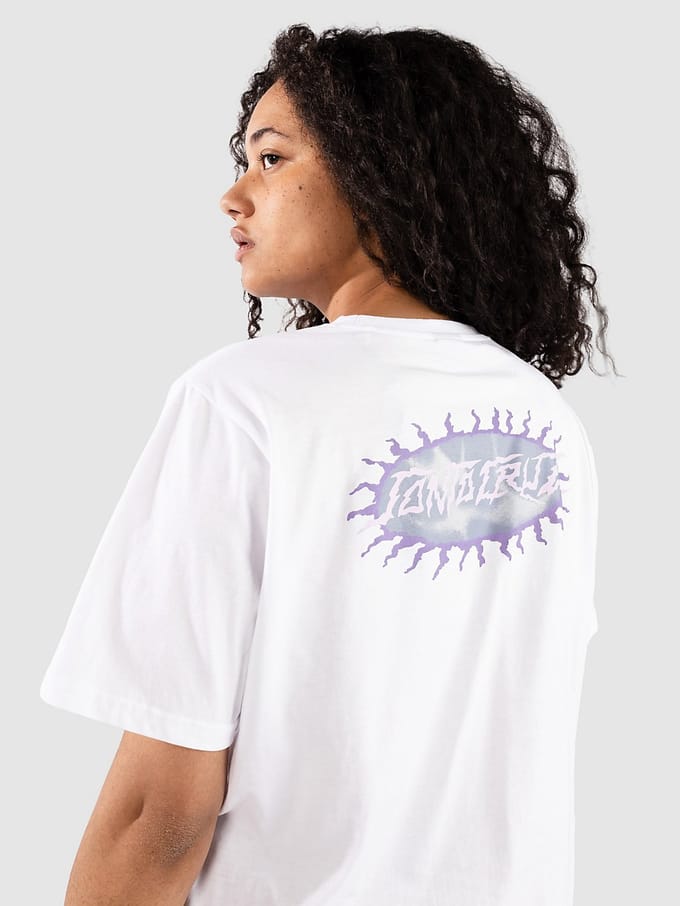Santa Cruz Acid Oval Dot T-Shirt wit