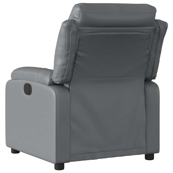 vidaXL - Fauteuil - verstelbaar - kunstleer - grijs