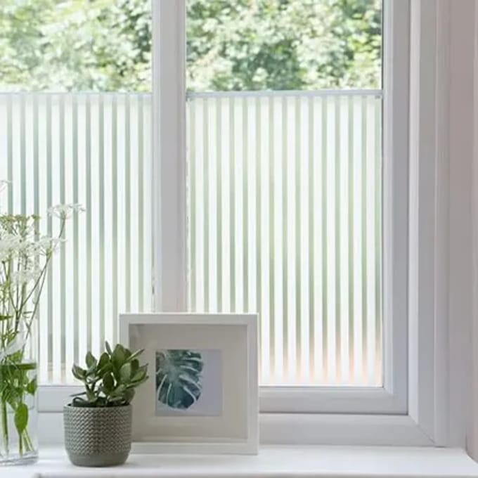 Statische Raamfolie Lines - Transparant - 67,5cm X 1,5m
