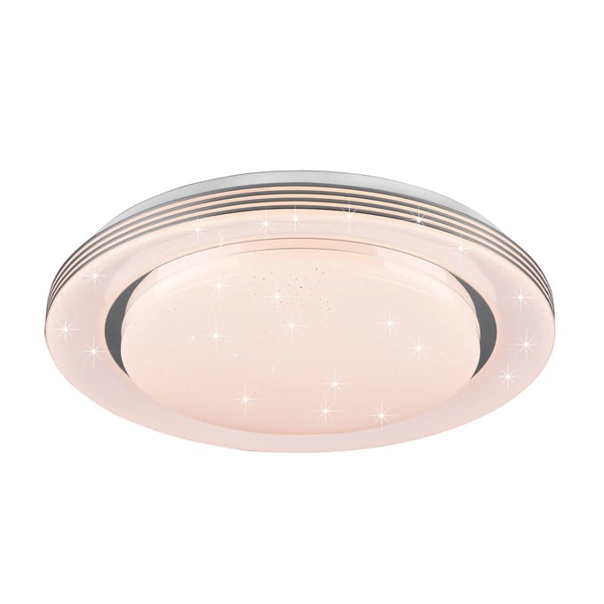 Reality Leuchten Plafondlamp Atria, Ø 48 cm, wit, kunststof, CCT