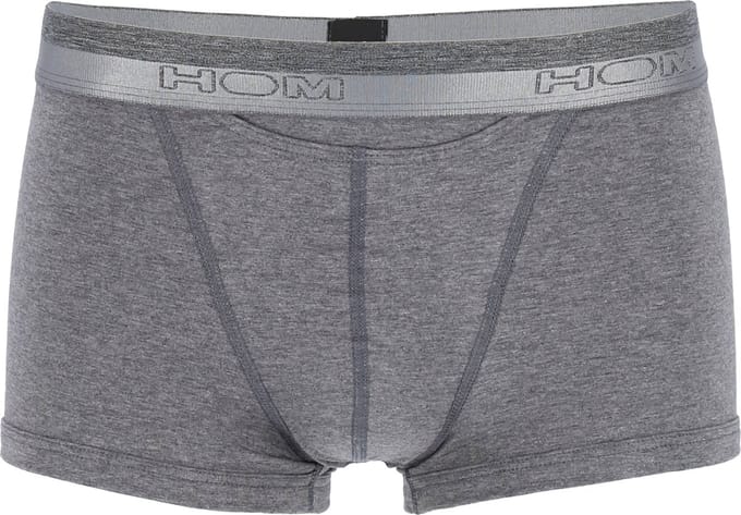 HOM HO1 boxer briefs (1-pack) - heren boxer kort met horizontale gulp - antraciet - Maat: XXL