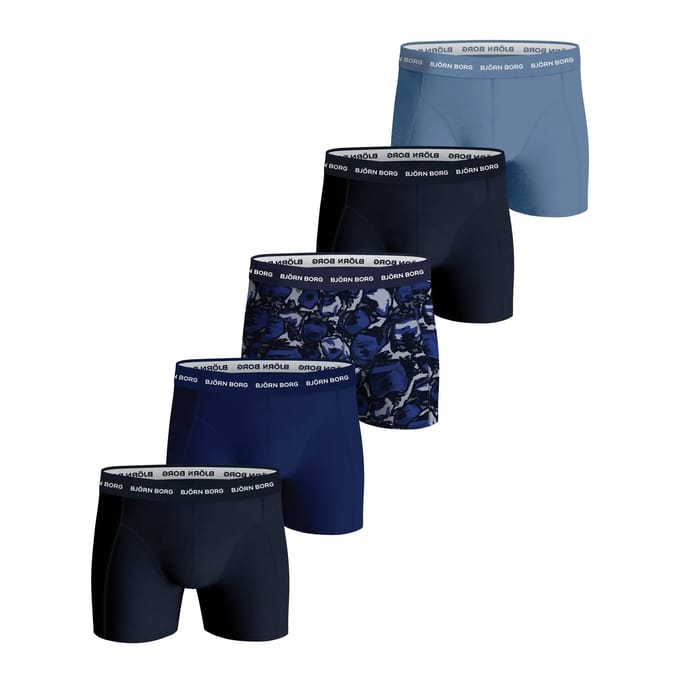Björn Borg Cotton Stretch boxers - heren boxers normale lengte (5-pack) - multicolor