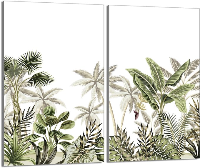 TMK ArtDeko - Snijplank Glas - 30x52cm - Liść Motief - Multifunctioneel