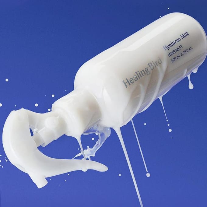 [Healing Bird] Hyaluron Melk Haarnevel 200ml white