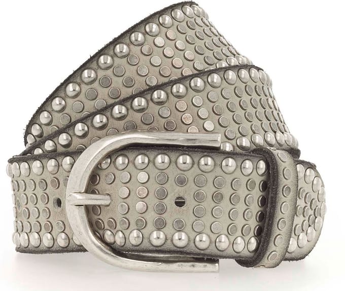 b.belt Leren Riem Riva Colour Leather Belt W100 Vanille Crème