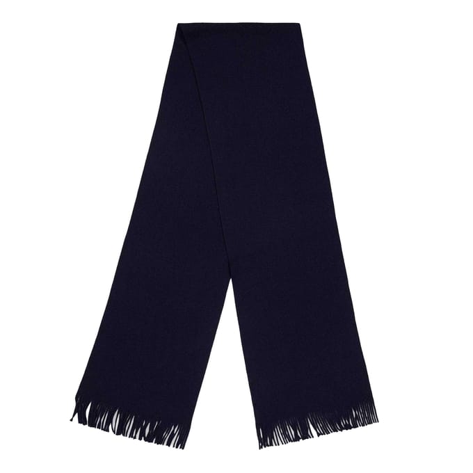 Boss Albas Gebreide MidWeg Sjaal (Donkerblauw)