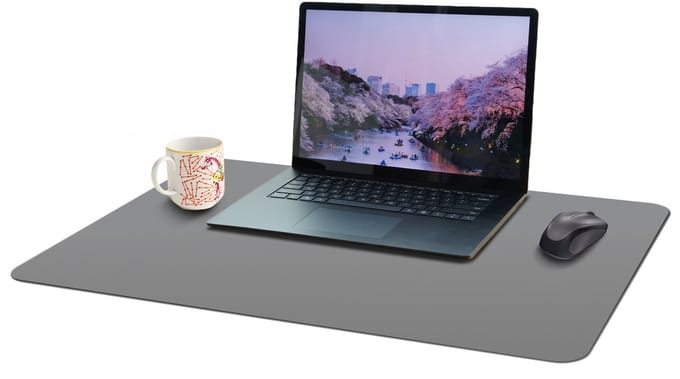 Zolta - Beschermende Bureau Mat - Antislip - Groot - Grijs