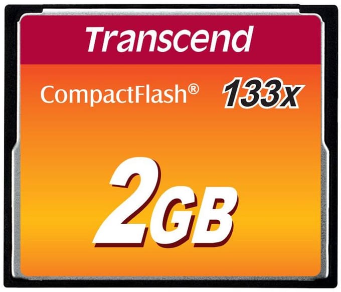 Transcend Compact Flash 133x - 50MB/s - 2GB
