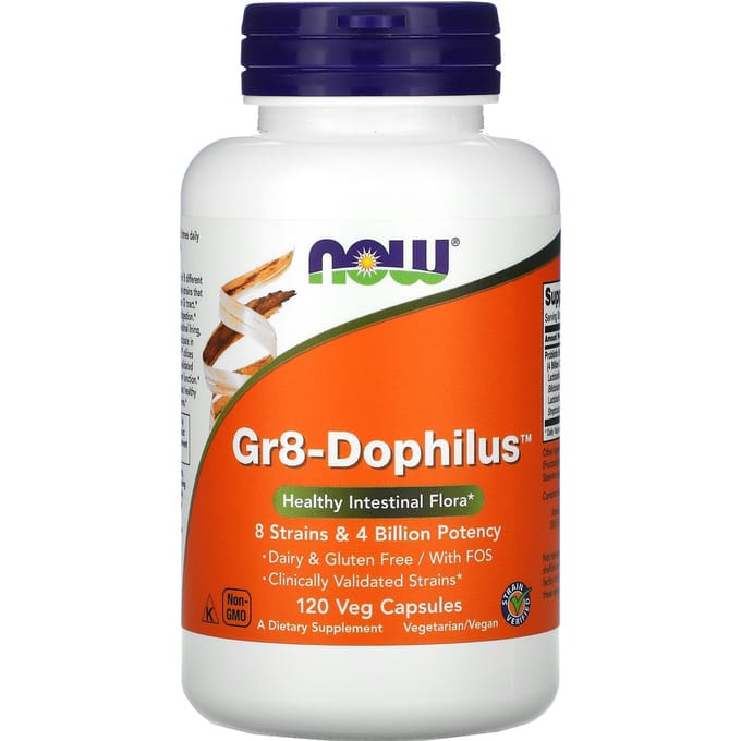 NOW Foods - Gr8-Dophilus (120 Vegetarian Capsules)