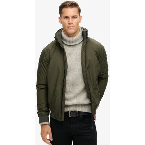 Superdry City Harrington jas Khaki Grootte: L