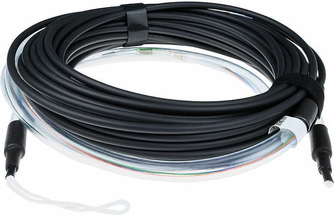 ACT 140 meter Singlemode 9/125 OS2 indoor/outdoor kabel 24-voudig met LC connectoren