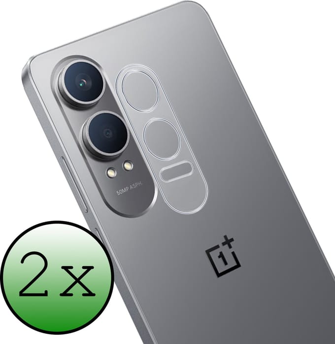 Camera Lens Protector - 2 Stuks Geschikt voor OnePlus Nord CE 4 Lite - Camera Screenprotector Beschermglas - Gehard Glas - Tempered Glass - Screen Protector