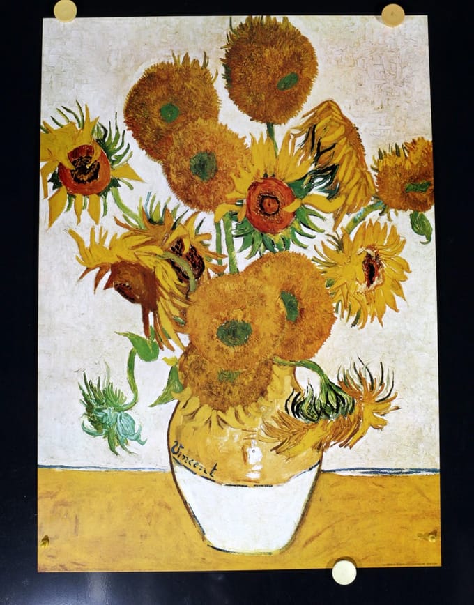 Vincent van Gogh - Zonnebloemen - Kunstposter - 50x70 cm