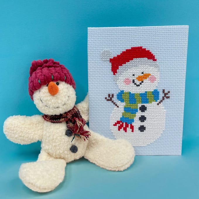 Bothy Threads kids borduurpakket Merry - Sneeuwpop SKIP6 telpatroon