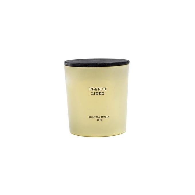 Bougie parfumée en lin français Cereria Molla 600g