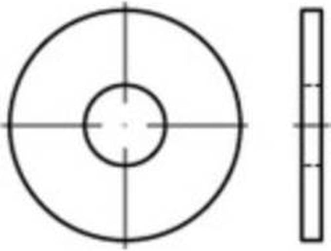 Onderlegringen 8.4 mm 24 mm Staal Galvanisch verzinkt 100 stuk(s) TOOLCRAFT 146444