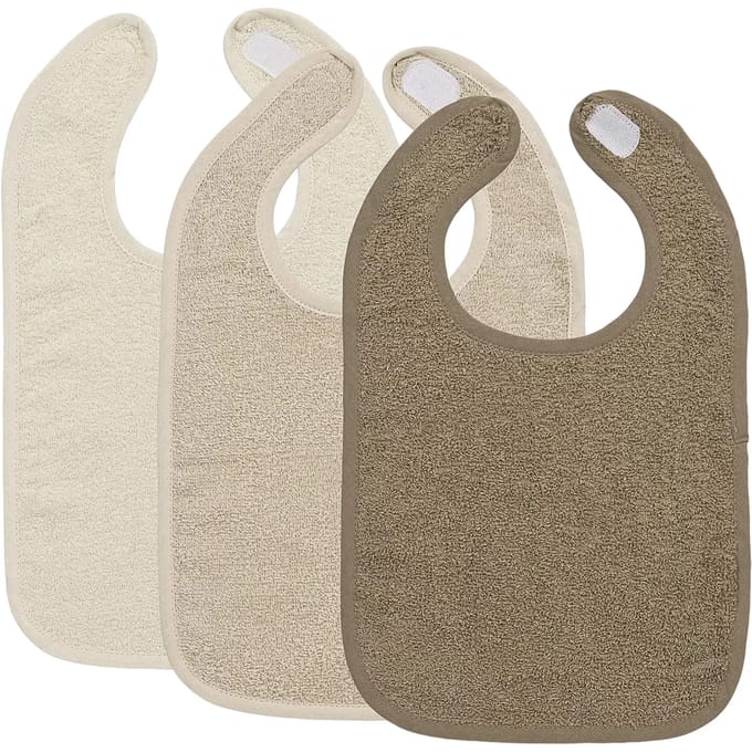 Meyco Baby Uni Slab - 3-pack - Badstof - Natural/Soft Sand/Taupe