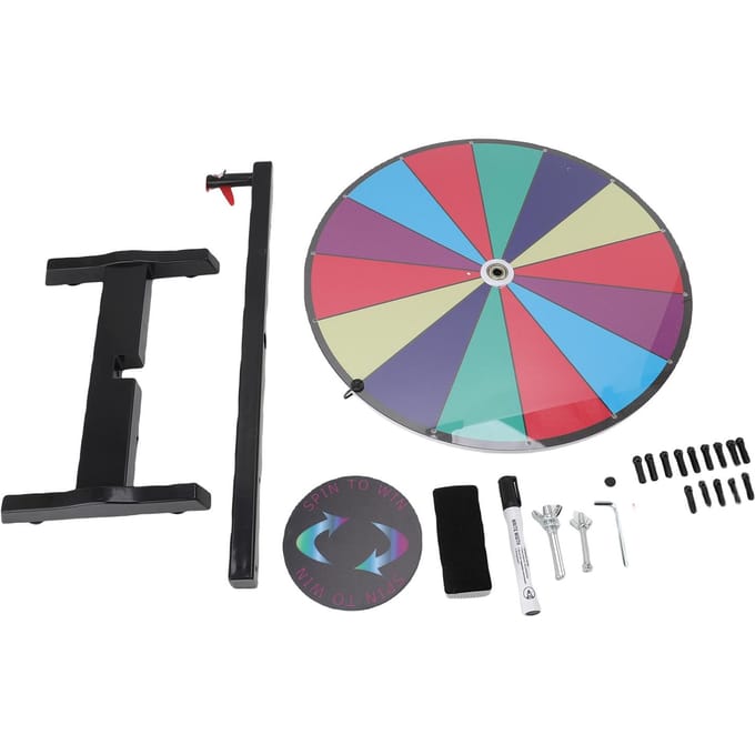 Prijzenrad Aluminiumlegering Uitwisbaar Interactief Veelzijdig Fortuin Draaien Fortuinrad voor Evenement pink