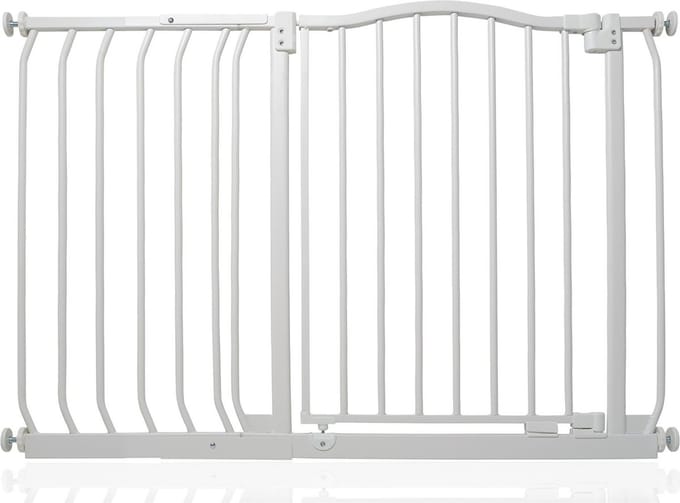 Safetots Klemhekje met Gebogen Bovenkant, 107cm - 116cm, Mat Wit