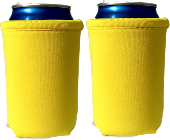 EIZOOK 2 stuks koelhoud hoesjes voor blikjes - Geel
