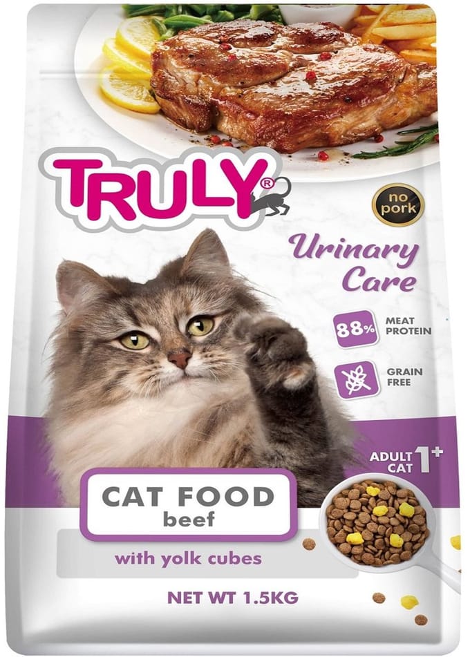 Truly - Kattenvoer Droogvoer - Rund - Urinary Care - 1,5 kg - Graanvrij
