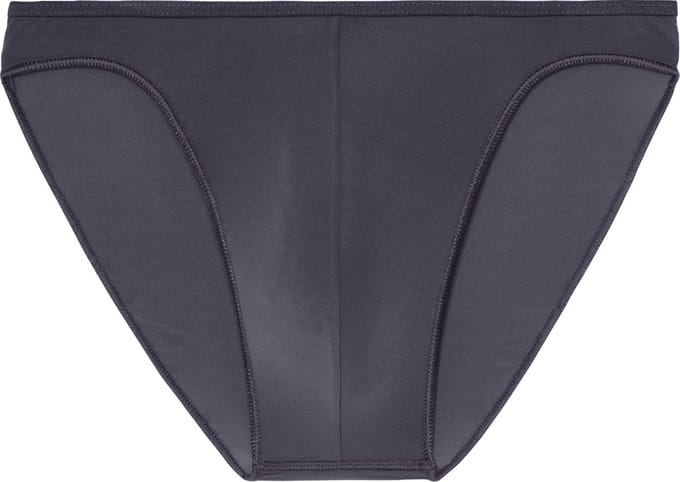 HOM Plumes micro briefs (1-pack) - heren micro slip microfiber - antraciet grijs