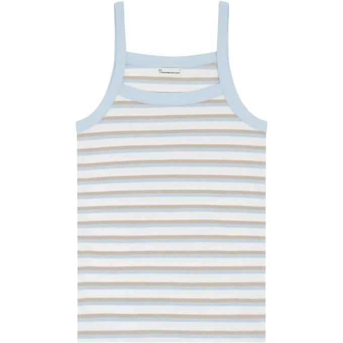 Geribbeld hemd met schouders voor dames KnowledgeCotton Apparel