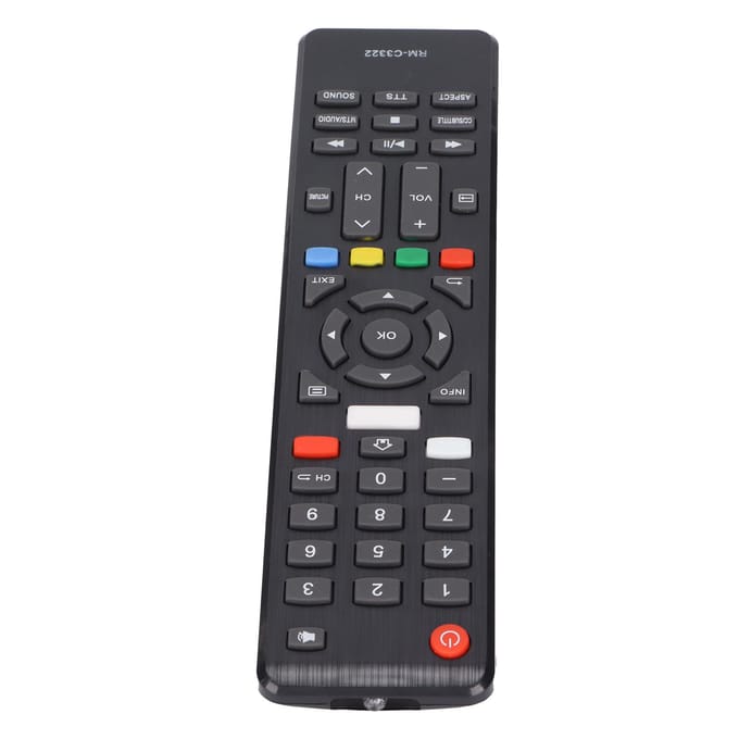 TV Afstandsbediening Vervangbare Universele TV Afstandsbediening voor JVC LT‑49MA877 LT‑43MA877 TV gray
