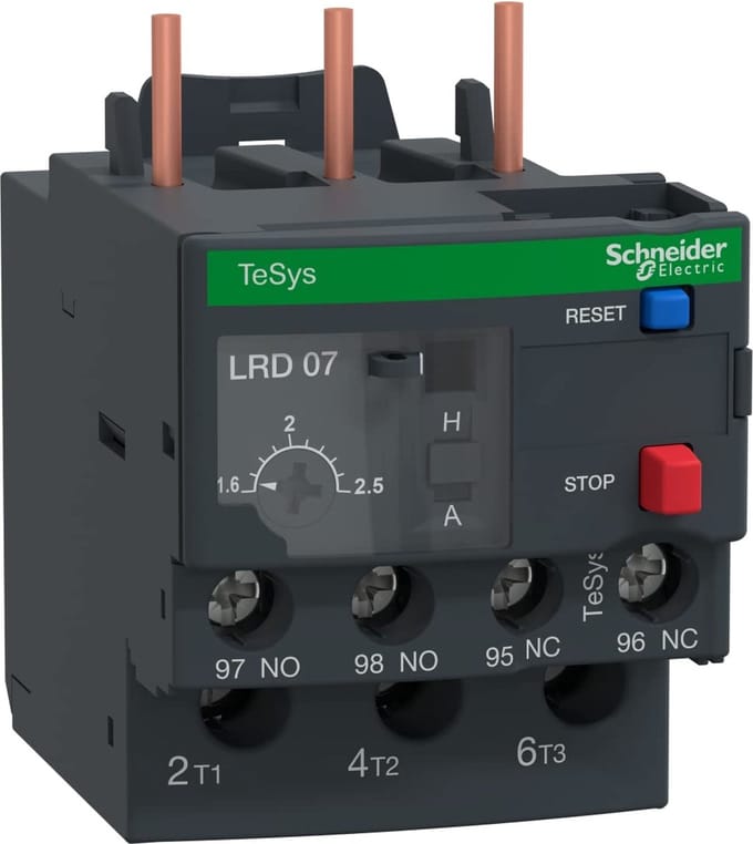 Schneider Electric Tesys overload relay 1.60- 2.50 a lrd07