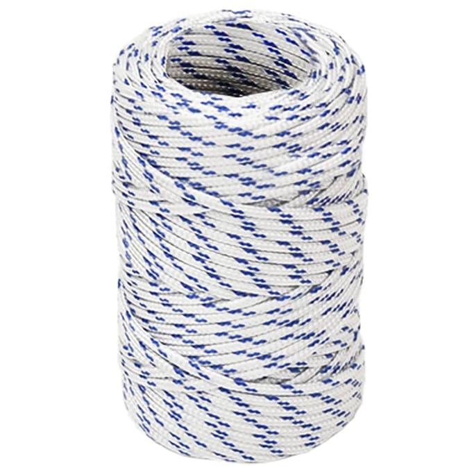 vidaXL - Boottouw - 2 - mm - 25 - m - polypropeen - wit