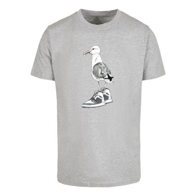 Mister Tee - Seagull Sneakers Heren Tshirt - XXL - Grijs