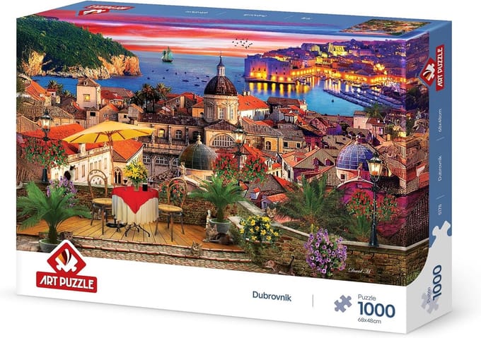 Landelijke Puzzel Stad Dubrovnik 1000 Stukjes Kunst Puzzel