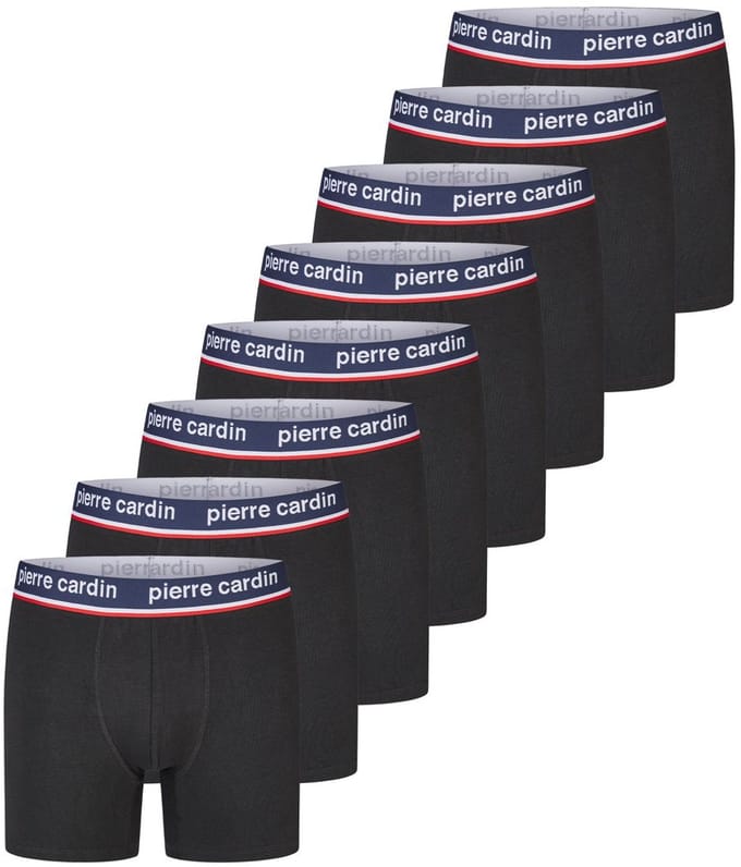 Pierre Cardin Heren Boxershorts 8 Pack Basic Trunks Zwart 5XL Heren ondergoed - Labelvrije Comfort