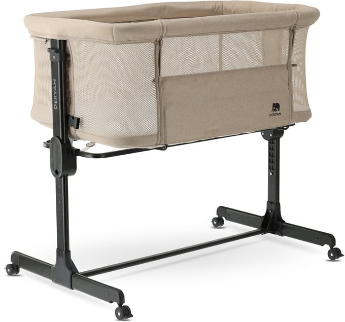 Deryan Snoozy Co Sleeper - Wieg - Verstelbaar frame - 0 tot 6 m - Creme