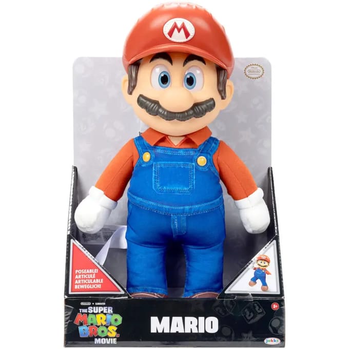 Super Mario Bros Mario Movie Roto Plush Mario 38cm Bekende knuffels