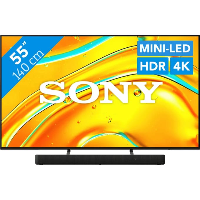 Sony Bravia 5 55" XR Mini-led (2025) + Sony HT-S2000 Zwart