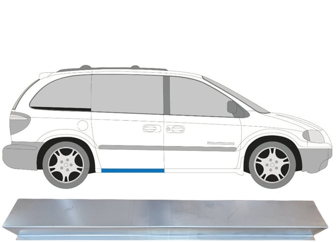 Schuifdeur dorpel reparatiepanel voor Chrysler Voyager 2000-2008