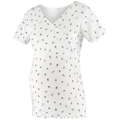 Prénatal zwangerschapspyjama T-shirt Ivory White L Dames