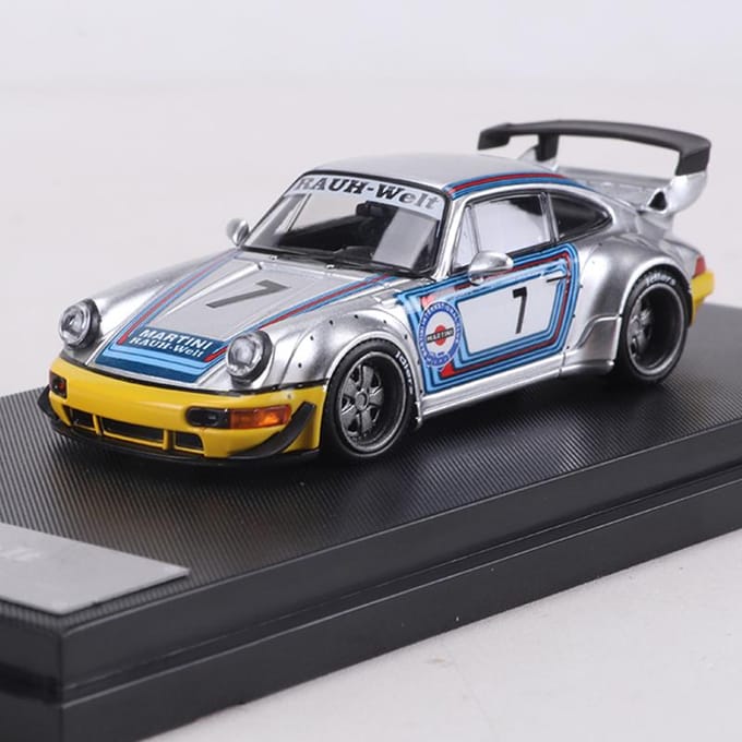 Schakelaar 1:64 Rwb964 Wide Body Modificatie Die-cast Legering Modelauto